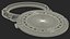 3D model Cover of Round Manhole Old