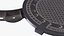 3D model Cover of Round Manhole Old