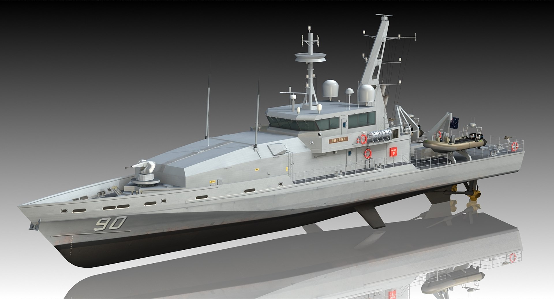 Hmas Broome Acpb 90 3D Model - TurboSquid 1253563