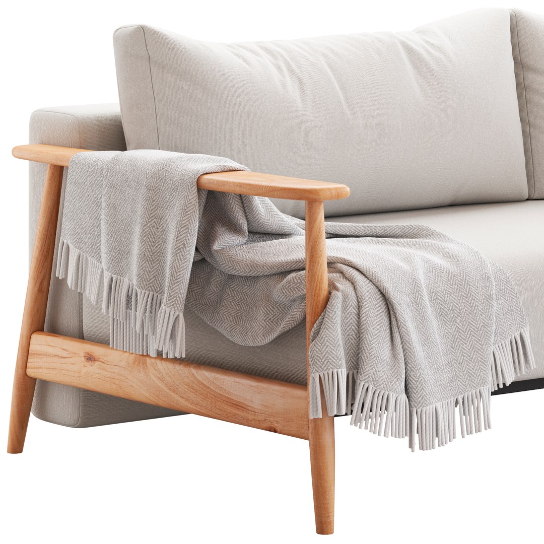 3D CB2 Una Sleeper Sofa TurboSquid 2165276