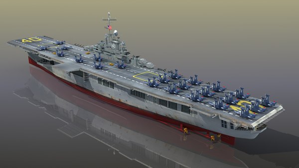 Uss tarawa cvs 40 3D model - TurboSquid 1542724