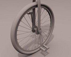 unicycle 3d model