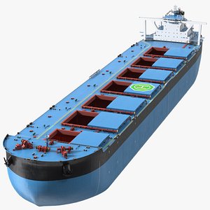 Bulk Carrier Ship Empty 3D model