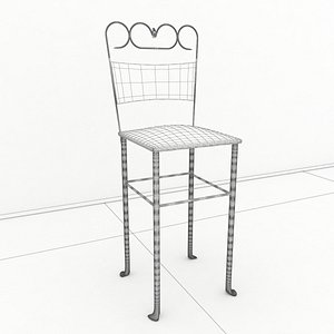 3D steel chair model