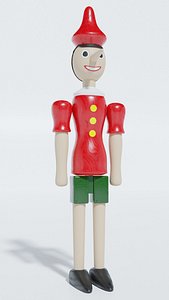 3D puppet pinocchio model