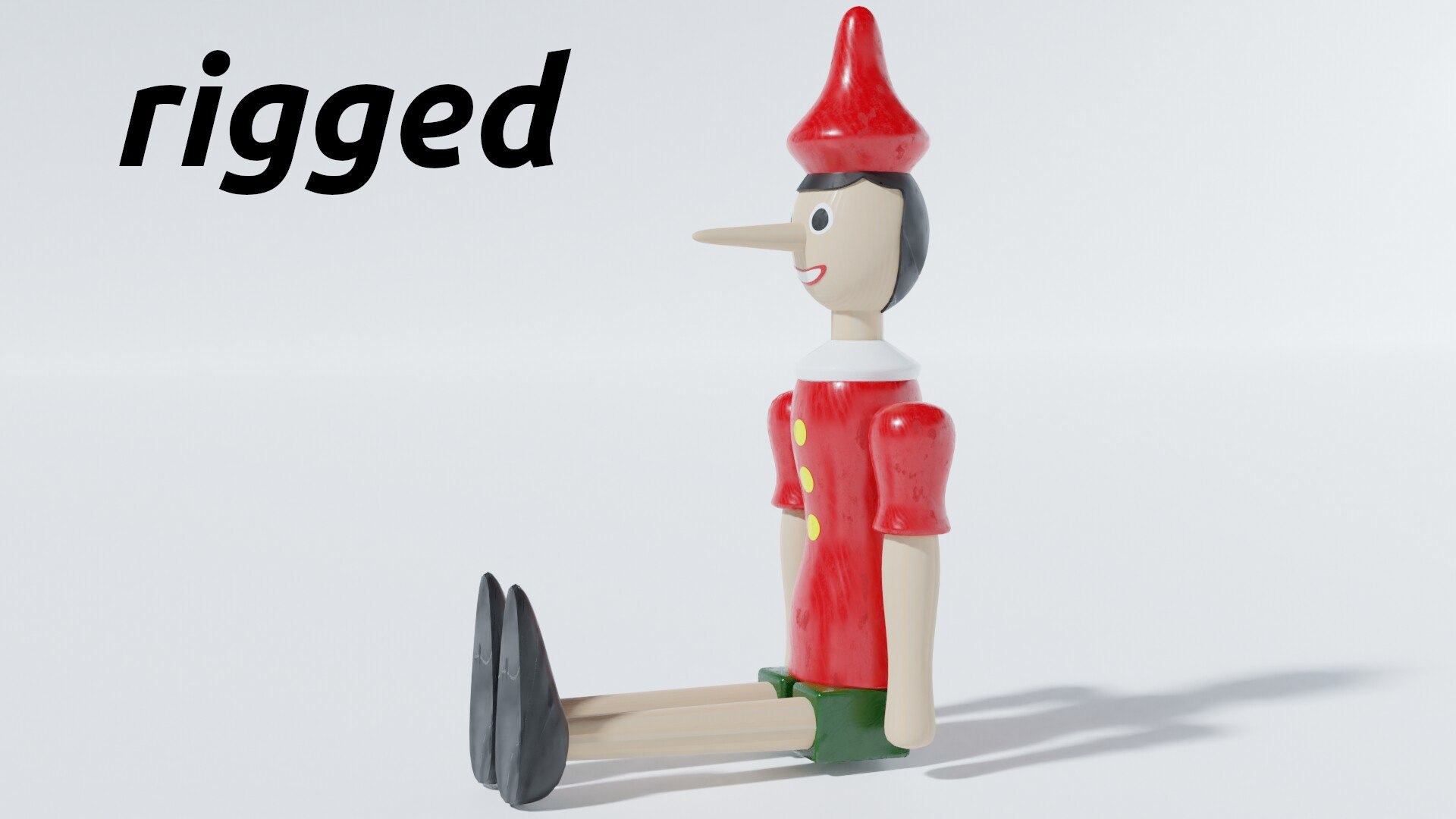 3D Puppet Pinocchio Model - TurboSquid 1543919