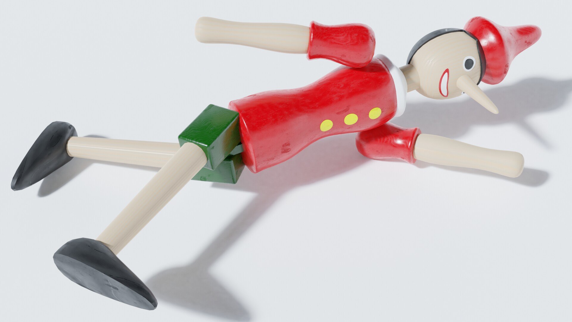 3D Puppet Pinocchio Model - TurboSquid 1543919