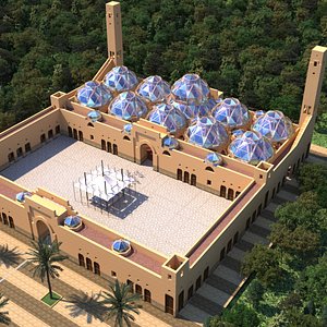 3D model Mosque 3