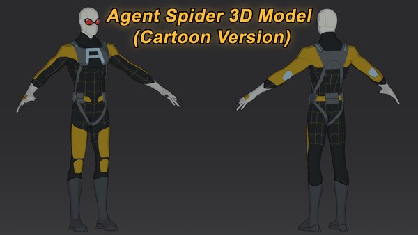 Invincible TV 시리즈의 Agent Spider 3D 모델 3D 모델 - TurboSquid 2233720