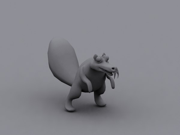 3d scrat ice age model