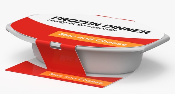 3D Frozen Dinner Box Type 02 Blank and Generic Label - TurboSquid 1992355