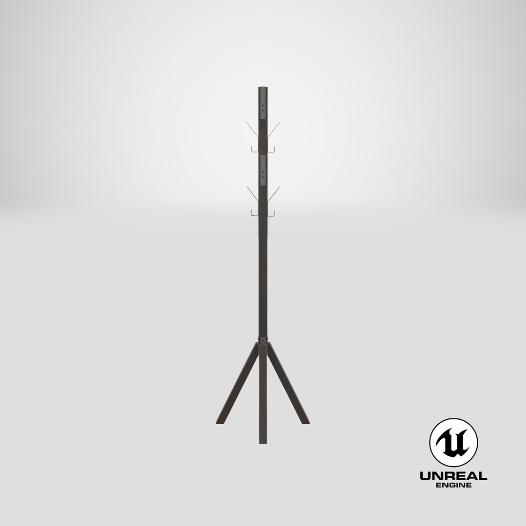 3D contemporary coat rack model - TurboSquid 1287293