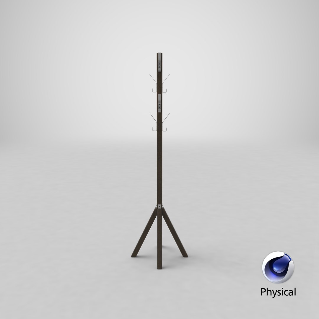 3D Contemporary Coat Rack Model - TurboSquid 1287293