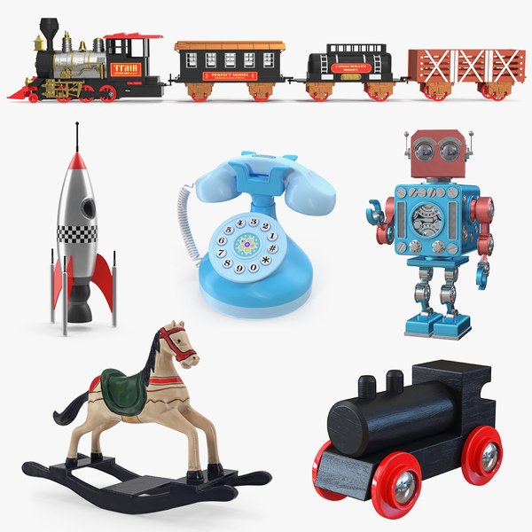 Retro Toys 3D Models Collection