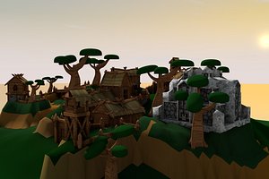 village 3D model