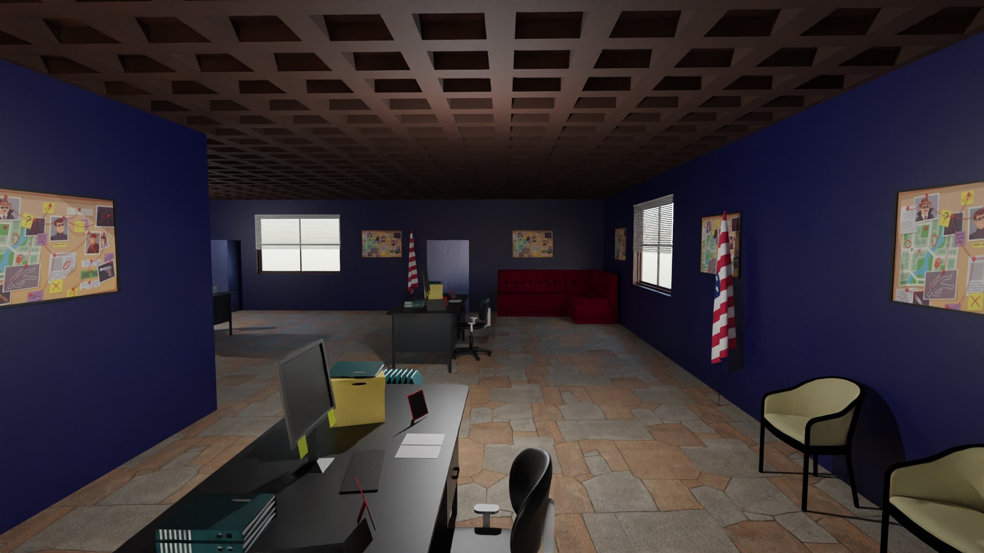 Police Station interior 3D model https://p.turbosquid.com/ts-thumb/mX/TnrjCk/T5/a_d/png/1701221145/1920x1080/fit_q87/cd40408abf5a9b3816ac3b3d110228afcbac94ef/a_d.jpg