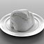 realistic cottage cheese 3D model