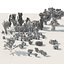 low poly Desert Vegetation