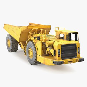 3D Underground Mining Truck Dirty