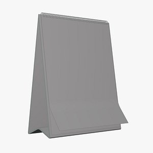 3D Basic Desk Calendar - Geometry Only No Textures No Materials