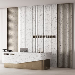 625 office furniture 51 reception desk 31 CORONA 2024 3D model