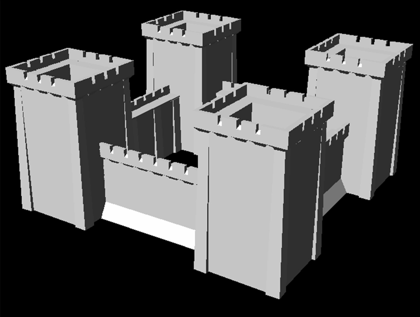 3d Model Starter Castle