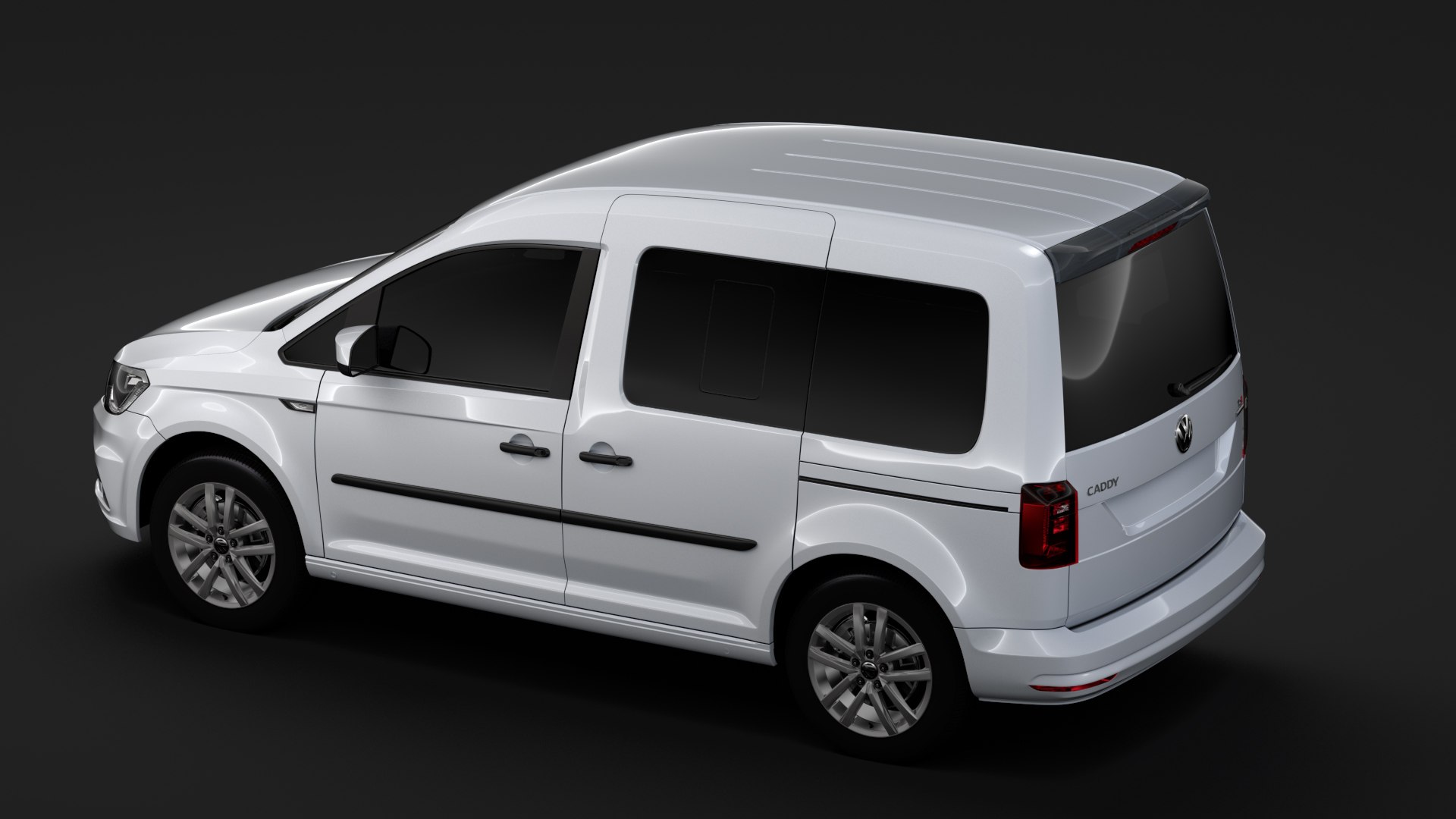 Volkswagen caddy 2018 3D model - TurboSquid 1275583