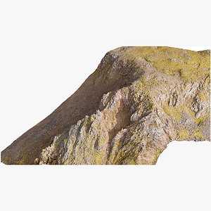 Basalt Mountain Slope - 3D PBR Model