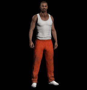 Man Prisoner PBR Game Ready