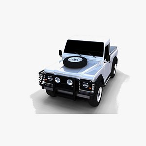 land rover defender 90 3d model