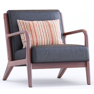 3D model Leather Armchair Ronaldo By Mistana