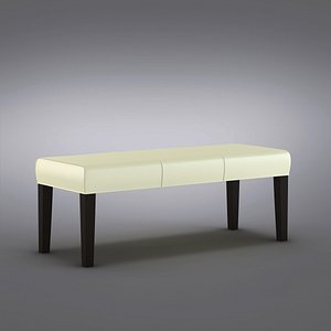 Crate and Barrel - Lowe Ivory Leather Bench
