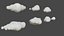 Low Poly Dirty Cloud Pack
