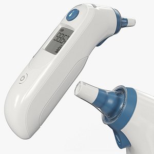 Medical Ear Temperature Reader with Memory Button