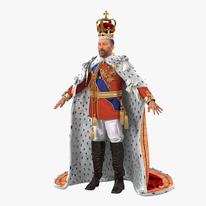 King 3D Model with Fur