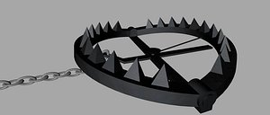 Low Poly Trap (bear wolf animal)