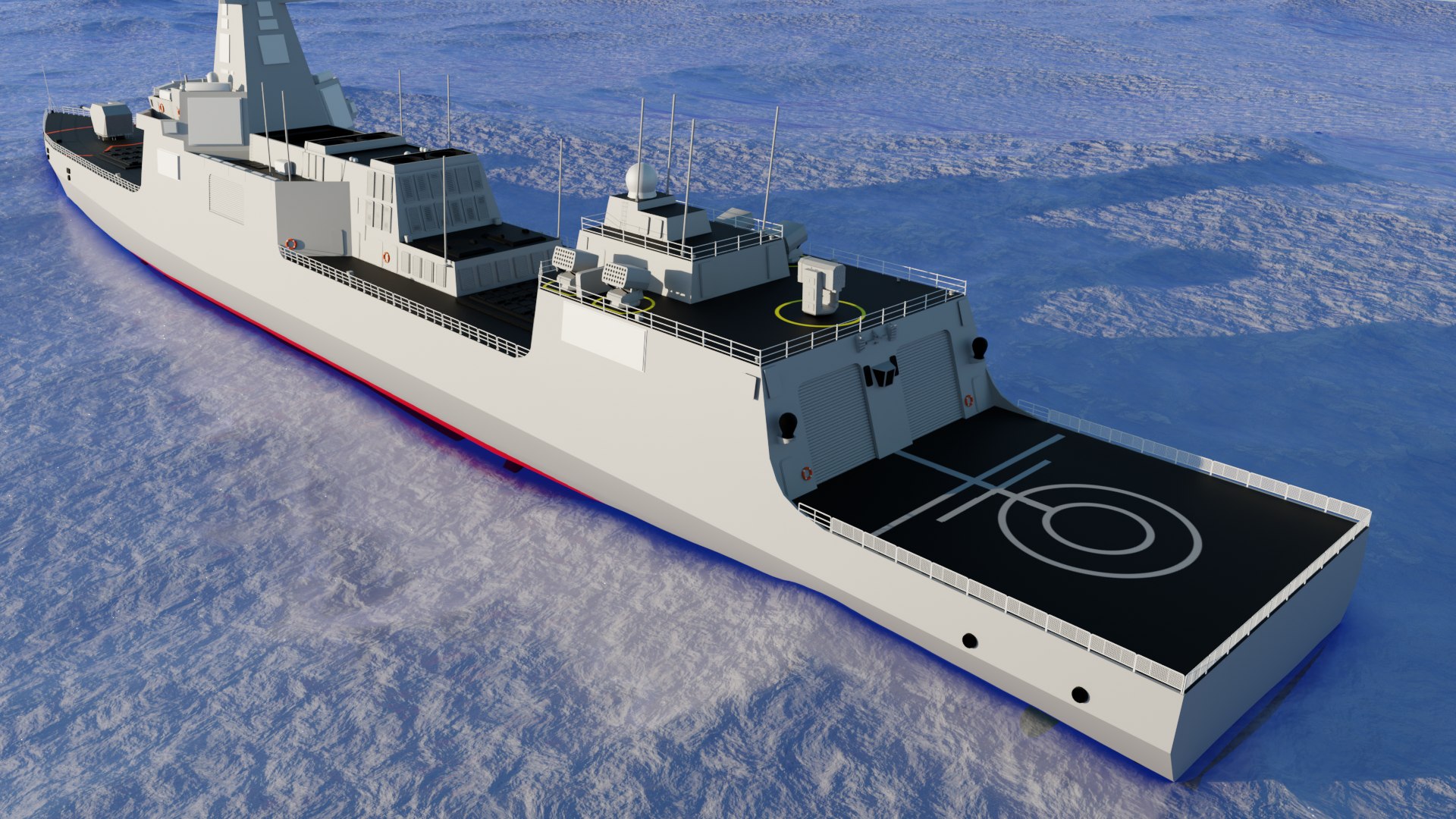CN Type 055 Destroyer Model - TurboSquid 2336169