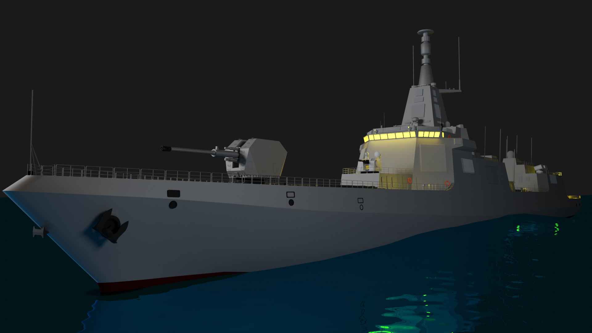 CN Type 055 Destroyer Model - TurboSquid 2336169