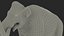 3D Adult Mammoth Old Skeleton Shell Rigged for Modo model