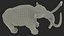 3D Adult Mammoth Old Skeleton Shell Rigged for Modo model