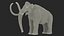 3D Adult Mammoth Old Skeleton Shell Rigged for Modo model