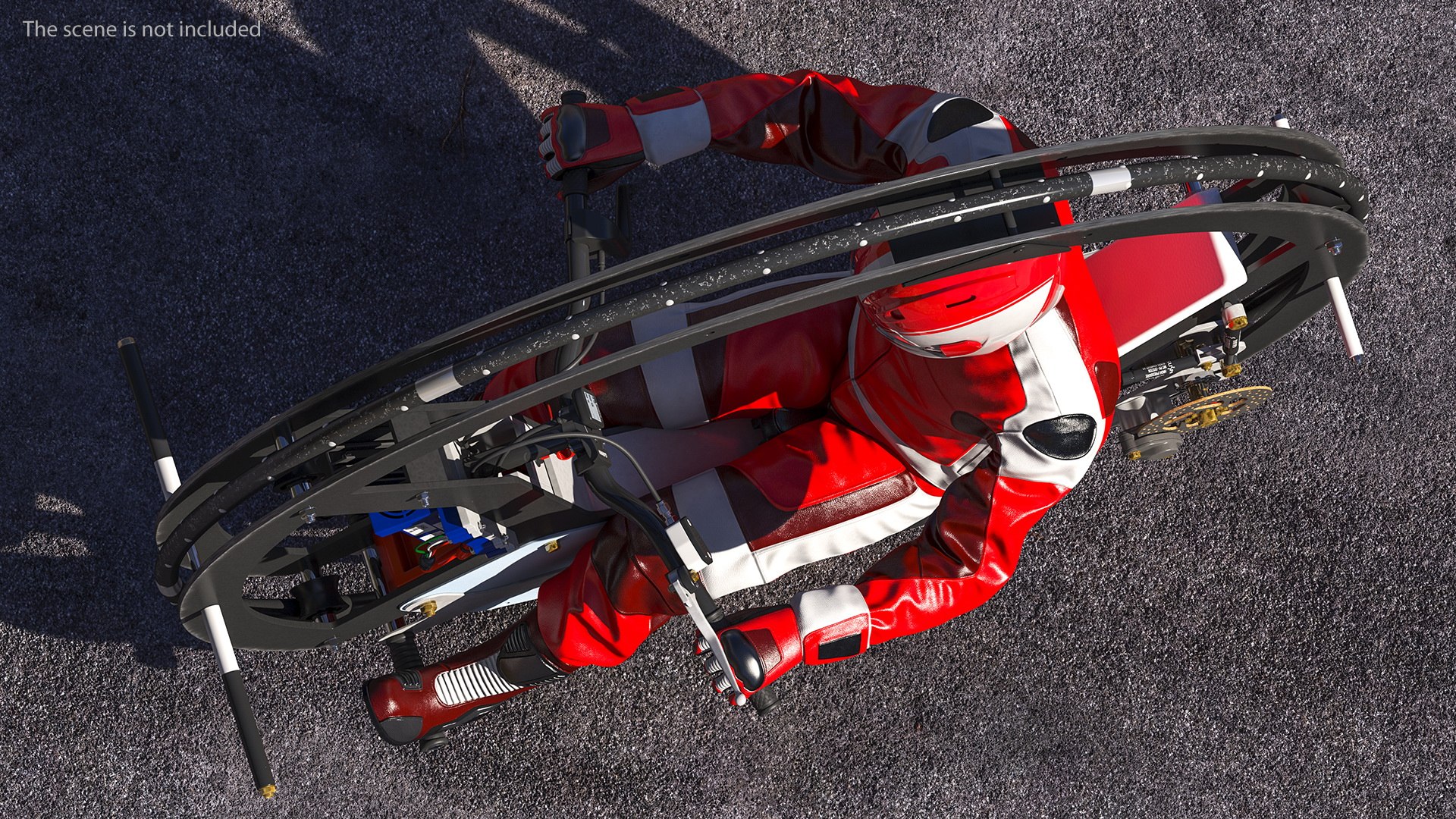Monowheel Motorcycle With Rider 3D - TurboSquid 1855714