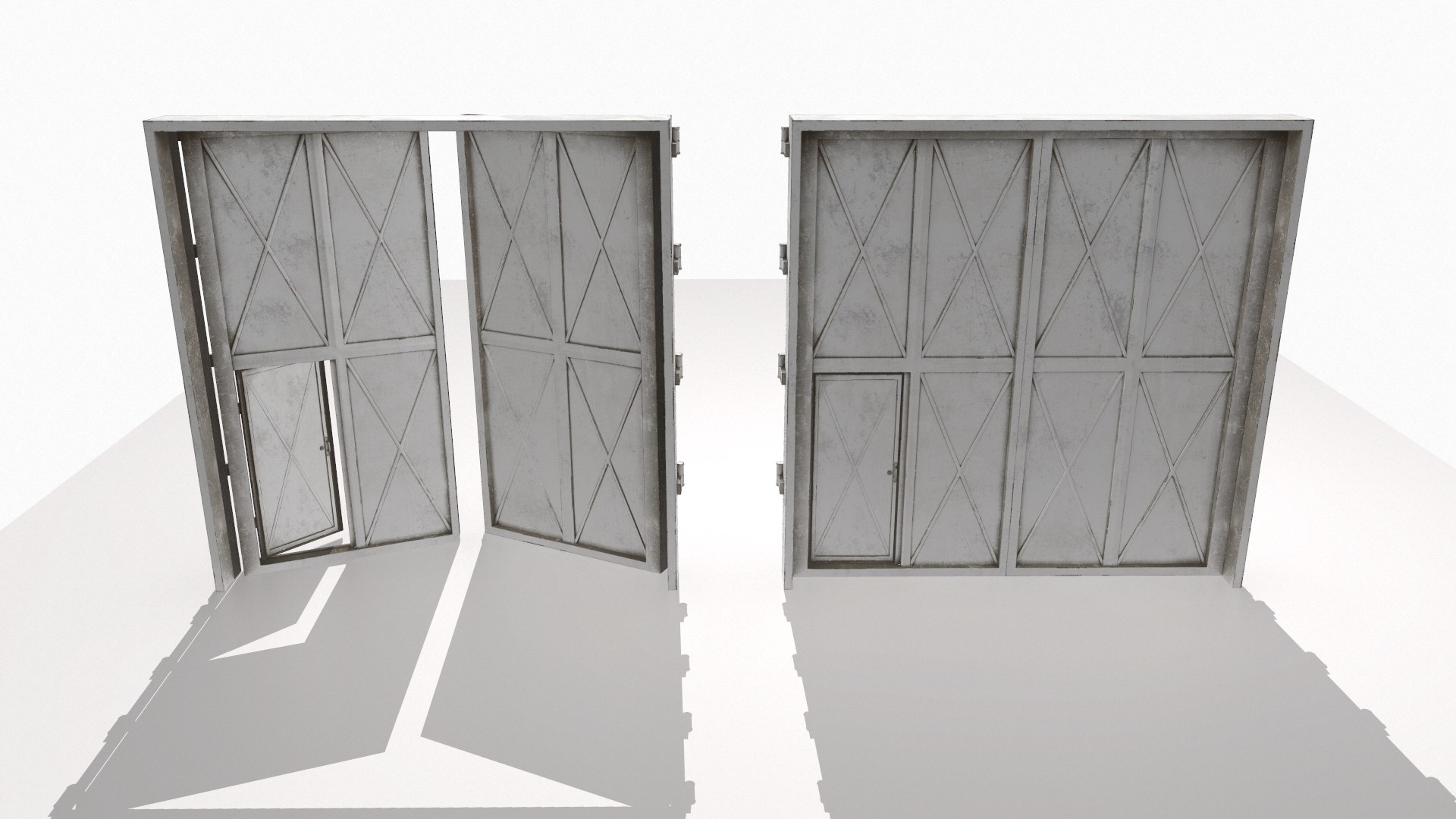 3D Realistic Metal Gates Model - TurboSquid 1520424