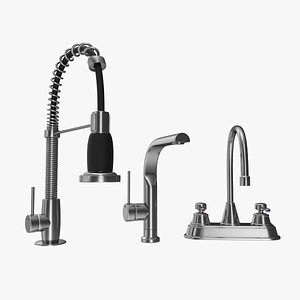 kitchen water mixers 3D model