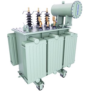 3D High Voltage Power Distribution Transformer Inside 46