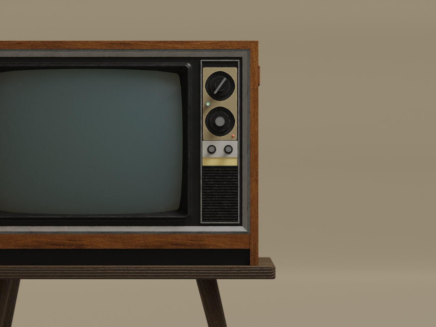 3D Low-Poly Old Color TV Model - TurboSquid 2008247