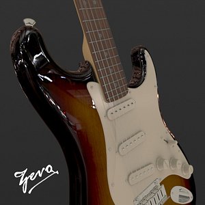 maya fender stratocaster sunburst