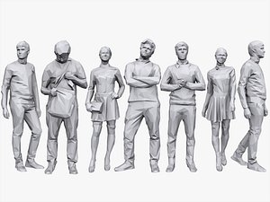 people pack casual 3d obj