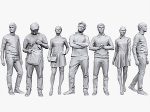 Lowpoly People Casual Pack Vol.4