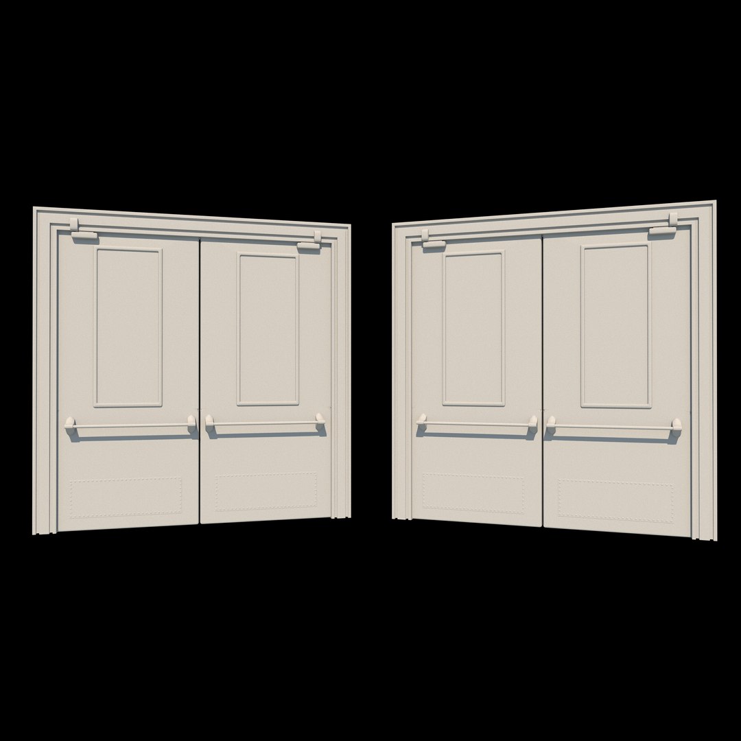 3D Exit Door 3D Model - TurboSquid 2337959